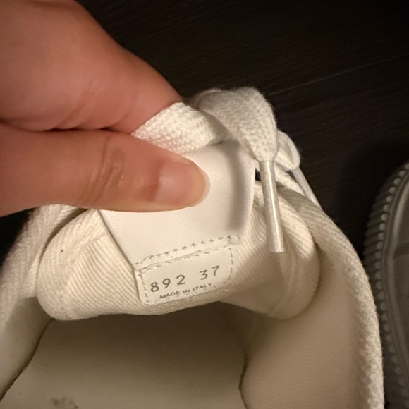 Miu Miu Cream Canvas Slip-On Sneakers - Picture 6 of 6